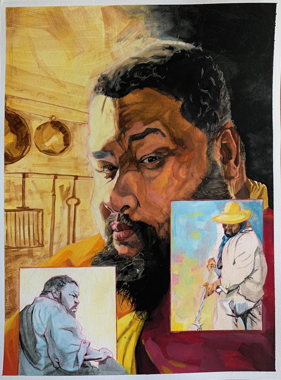 Portrait painting of Michael Twitty